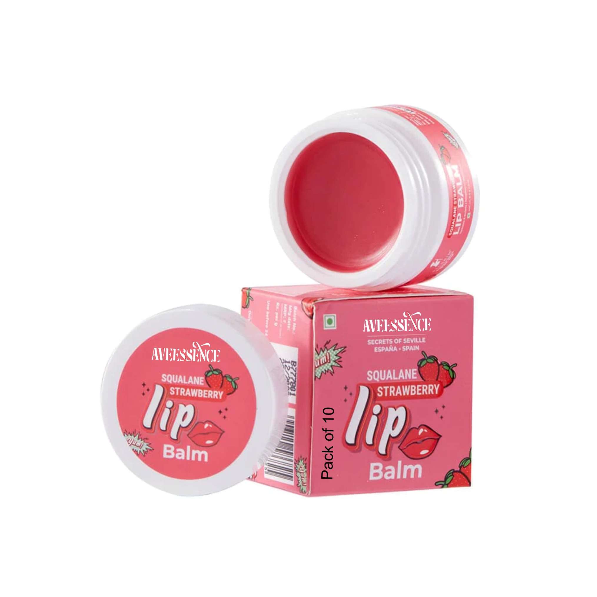 Aveessence Strawberry Lip Balm- Lip Mask Lips Healer Softener Lips care Moisturizer