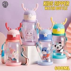 Sipper Bottle for Kids 600ml – Kids Water Bottle for School – Water Bottle for Boys