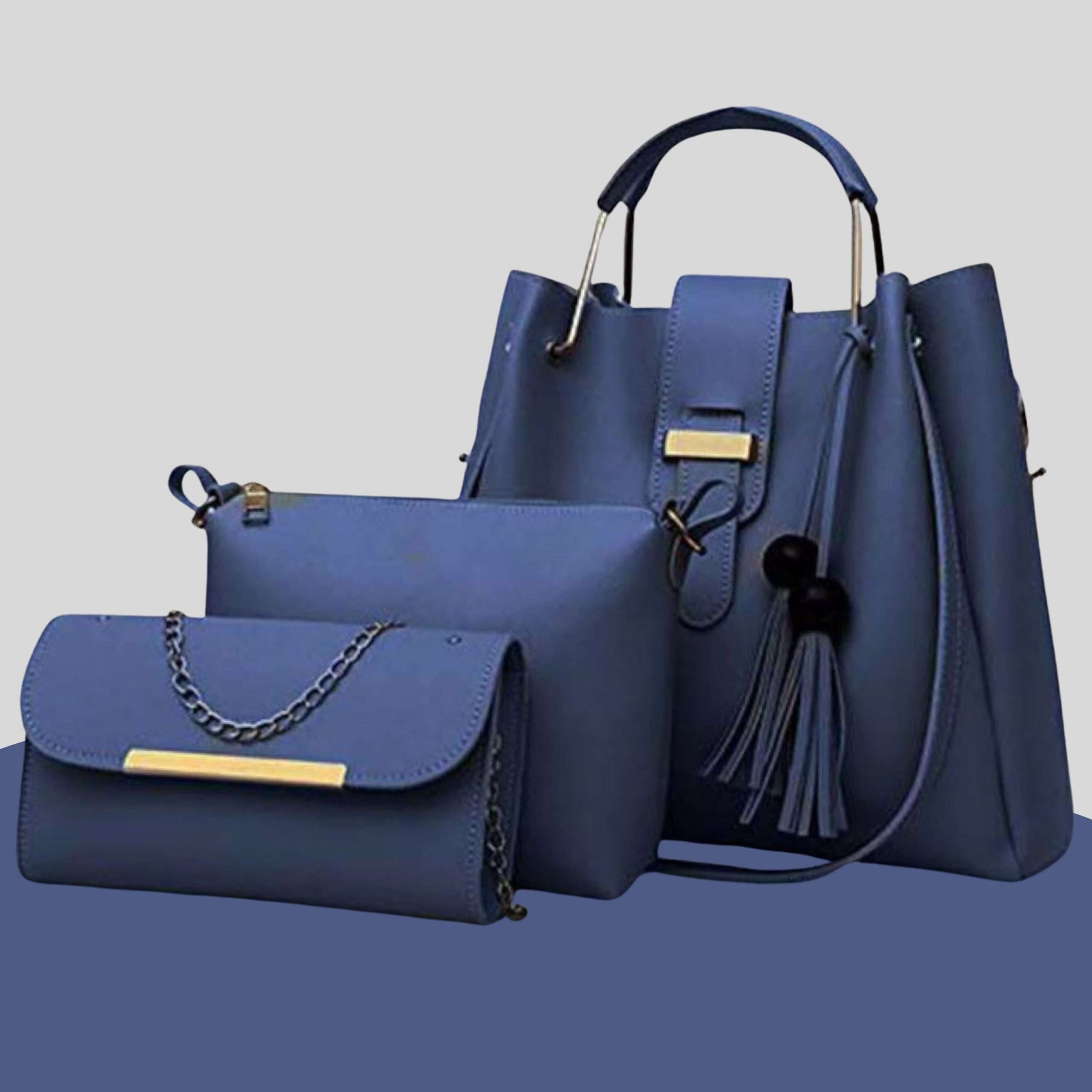 New style Ladies Handbags with Long Shoulder with Ultimate Ladies Handbags Set 3 Piece Ladies Handbags for Girls