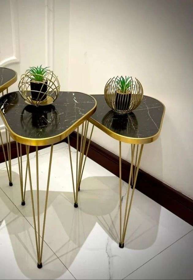 1 Pcs / Set of 3 Round Coffee Table HIGH Gloss Nesting End Tables - Image 4