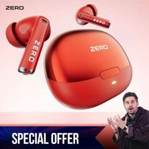 Zero® Evo Wireless Earbuds | Bluetooth 5.4, 5-Hour Playtime, 50 Hours Total playback, Metallic look, Single Mic ENC