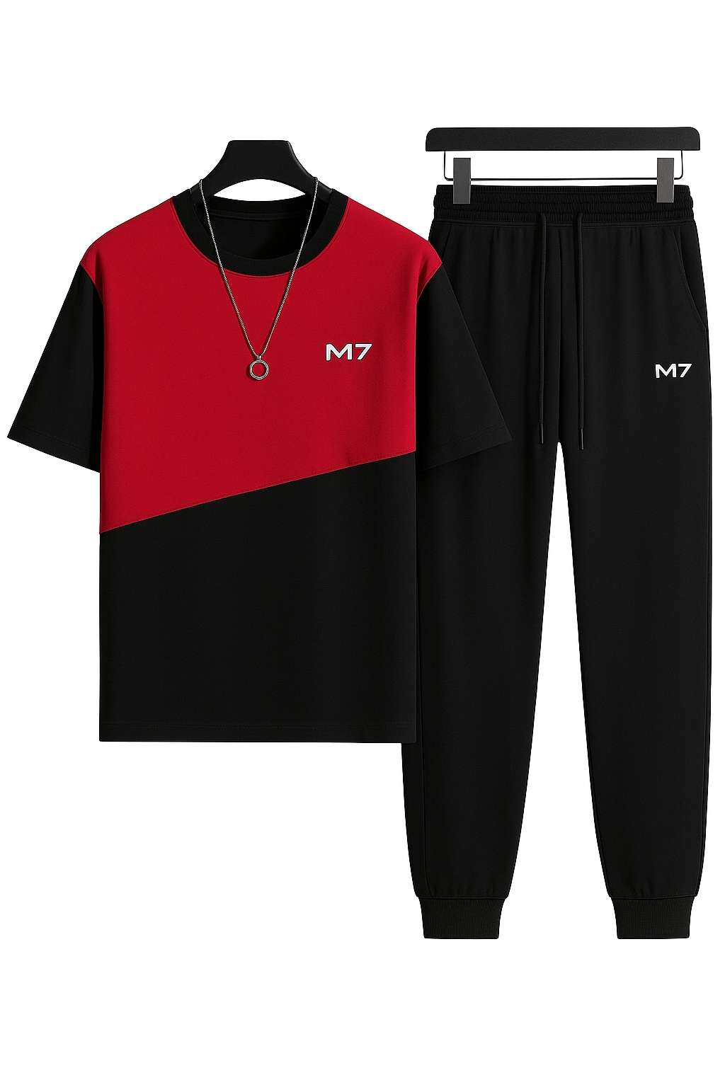 Party Track suits T-shirt & Trouser For Men Half Sleeves Tshrt WIth Trouser - Image 4