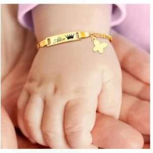 Customize Baby bracelet Golden color Best Gift For Baba & Babies