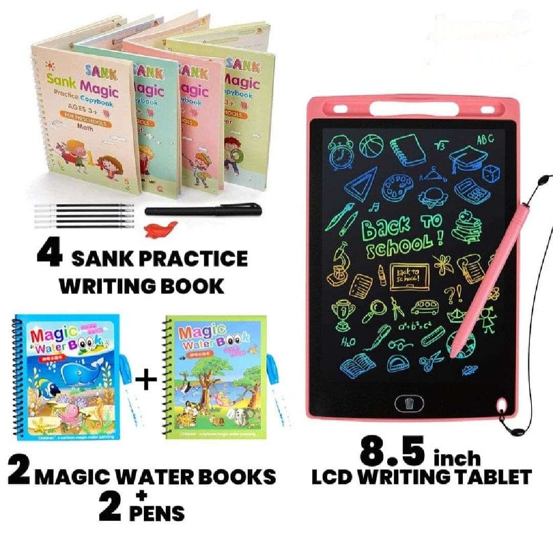Magic Water Book, Water Drawing Book, Reusable Doddle Book with Pen for Kids - Image 2