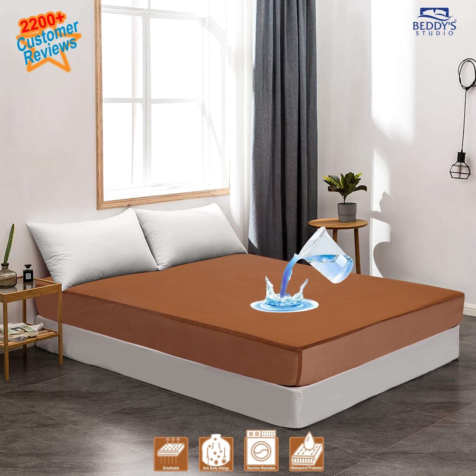 Waterproof Mattress Cover For Double Bed King Size - Image 4