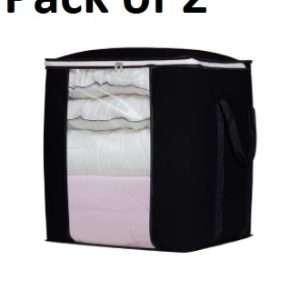 Pack 2 Large Storage Bags, Storage Bag Clothes Storage Box