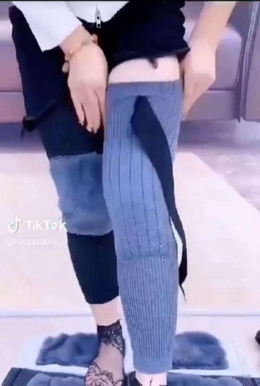 2 pc / 1 Pair High Quality Fleece Inside - Leg Warmer Warm Knee Brace Pad - Image 5