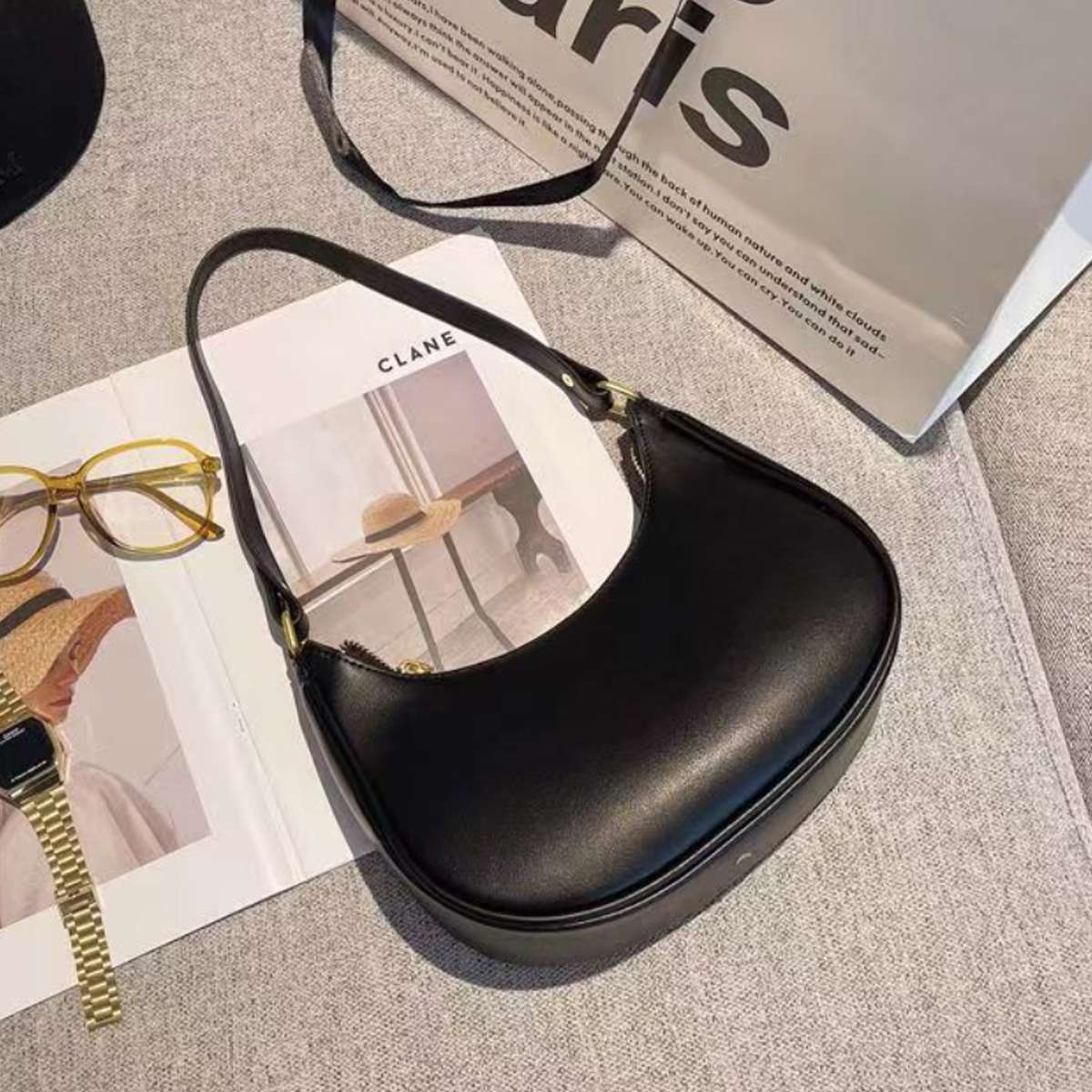 2023 Fashion Women's Clutch Handbags hp PU Leather - Image 6