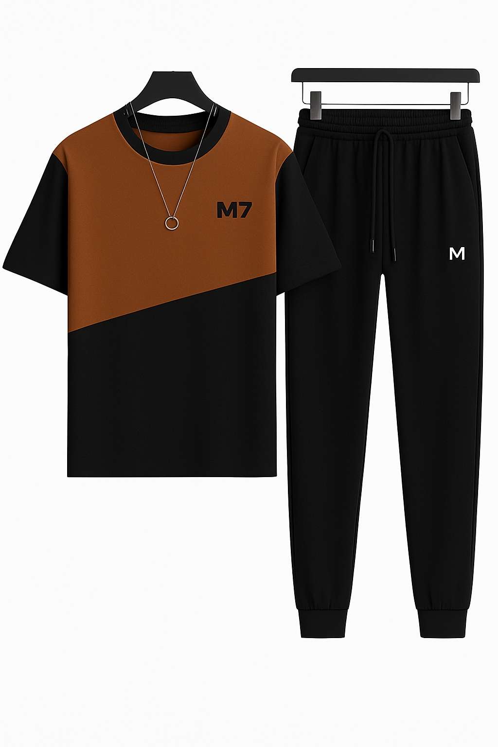 Party Track suits T-shirt & Trouser For Men Half Sleeves Tshrt WIth Trouser - Image 5
