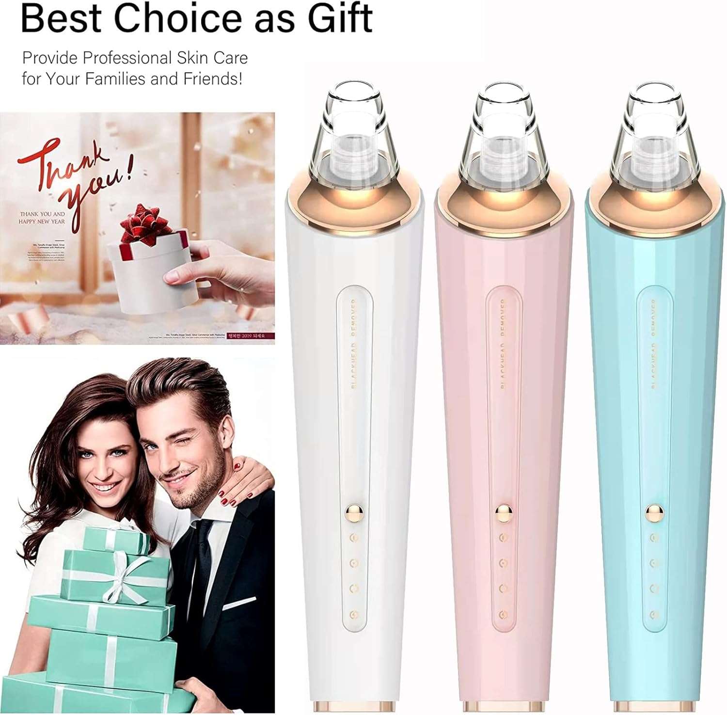 5 in 1 Electric Blackhead Acne Oil Remover Vacuum Suction Face Pore Cleaner Machine - Image 4