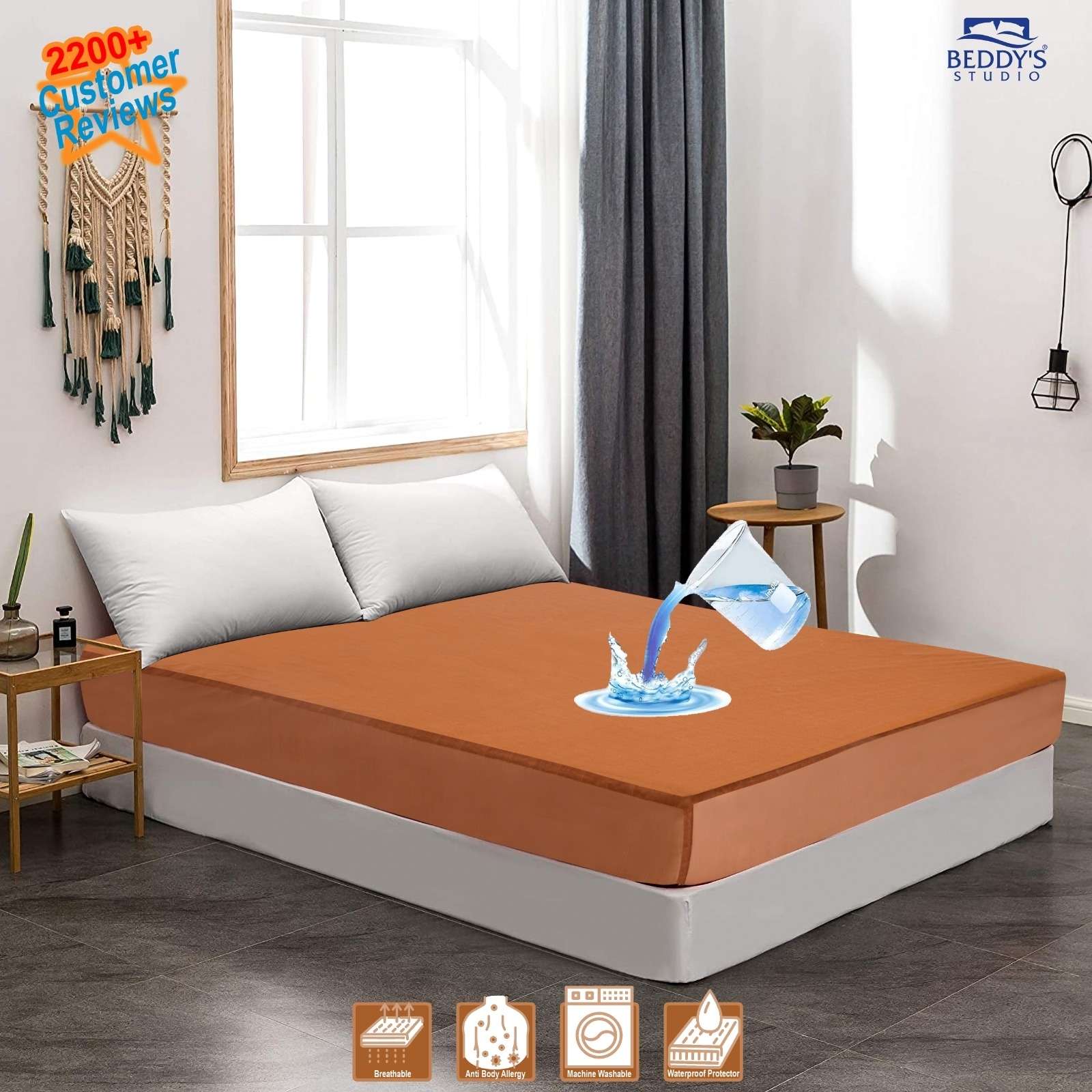 Waterproof Mattress Cover For Double Bed King Size - Image 6