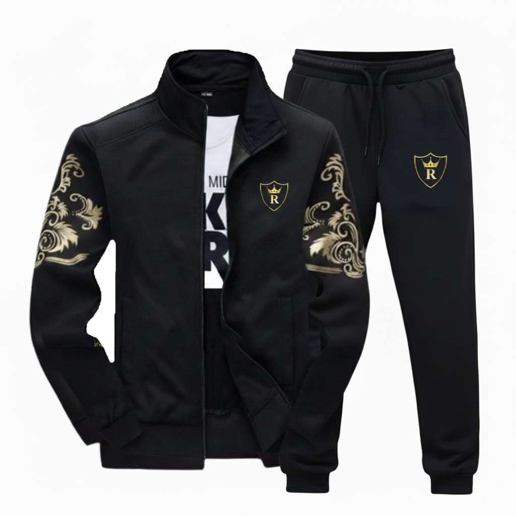 Richman Men's Tracksuit Set Full Zip Long Sleeve Jogging Running Sweatsuits - Image 3