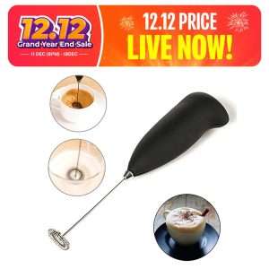 Electric Milk Beater Handheld Coffee Beater Portable Beverage Stirrer for Latte Cappuccino Hot Chocolate Mini Whisk Frother