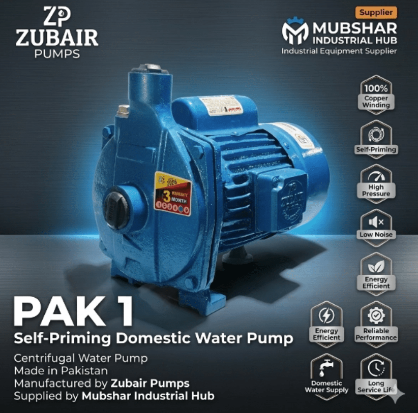 Mono Block 1 HP Single-Phase 100% Copper Pump